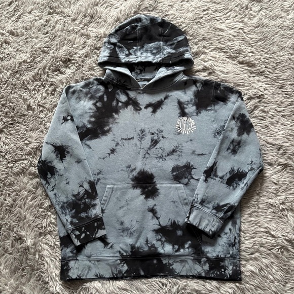 Vans Other - VANS Tie-Dye Hoodie Gray Black Youth X-Large Skater Preppy Casual Comfy